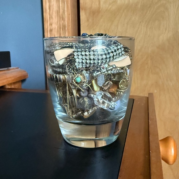 Mystery Jewelry Jar! Variety of gold, silver, & colored NEW AND VINTAGE items - Picture 2 of 4